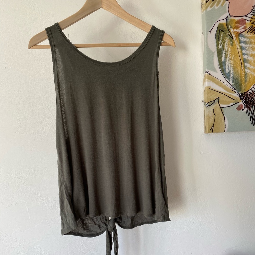 Olive tank top